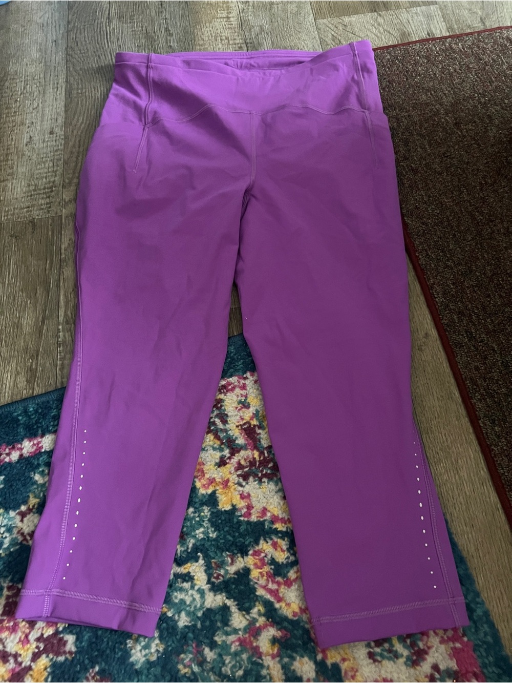Lululemon purple cropped leggings size 12
